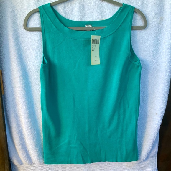 Chico’s Silk Ease Rita Sleeveless Knit Lapis; NWT; M/8 - Picture 1 of 9